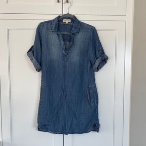 Cloth & Stone Blue Chambray Dress